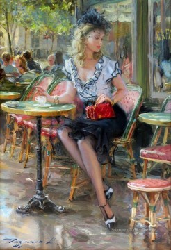 Belle femme KR 008 Impressionist Peinture à l'huile